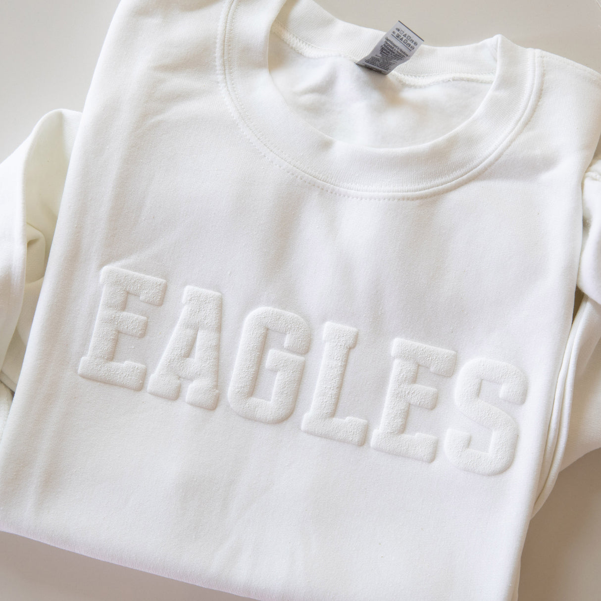 Personalized Team Name Puff Embossed Sweatshirt