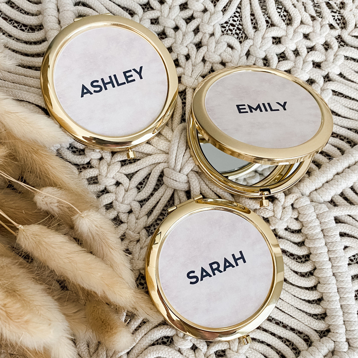 Tie Dye Print Mirror Compacts