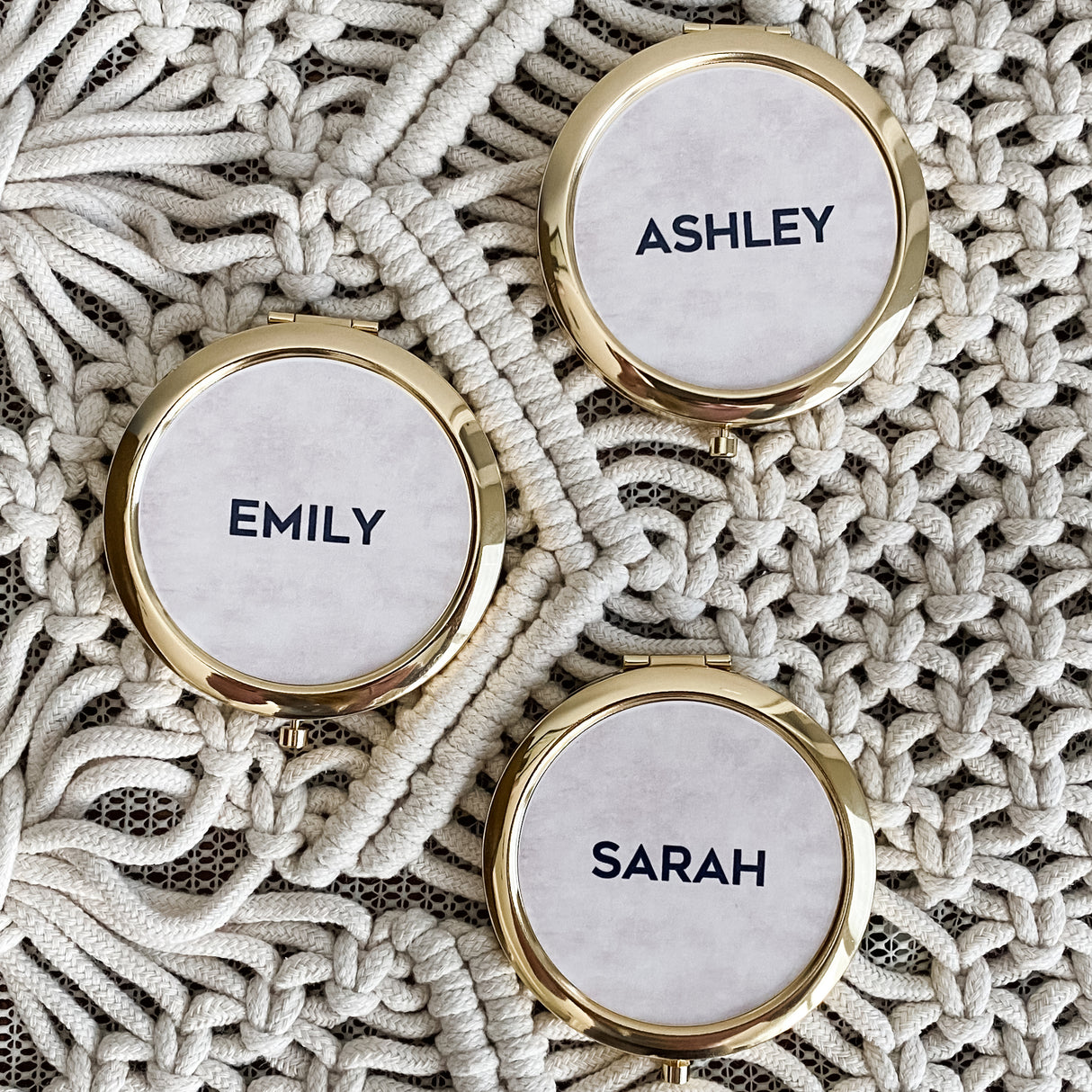 Tie Dye Print Mirror Compacts