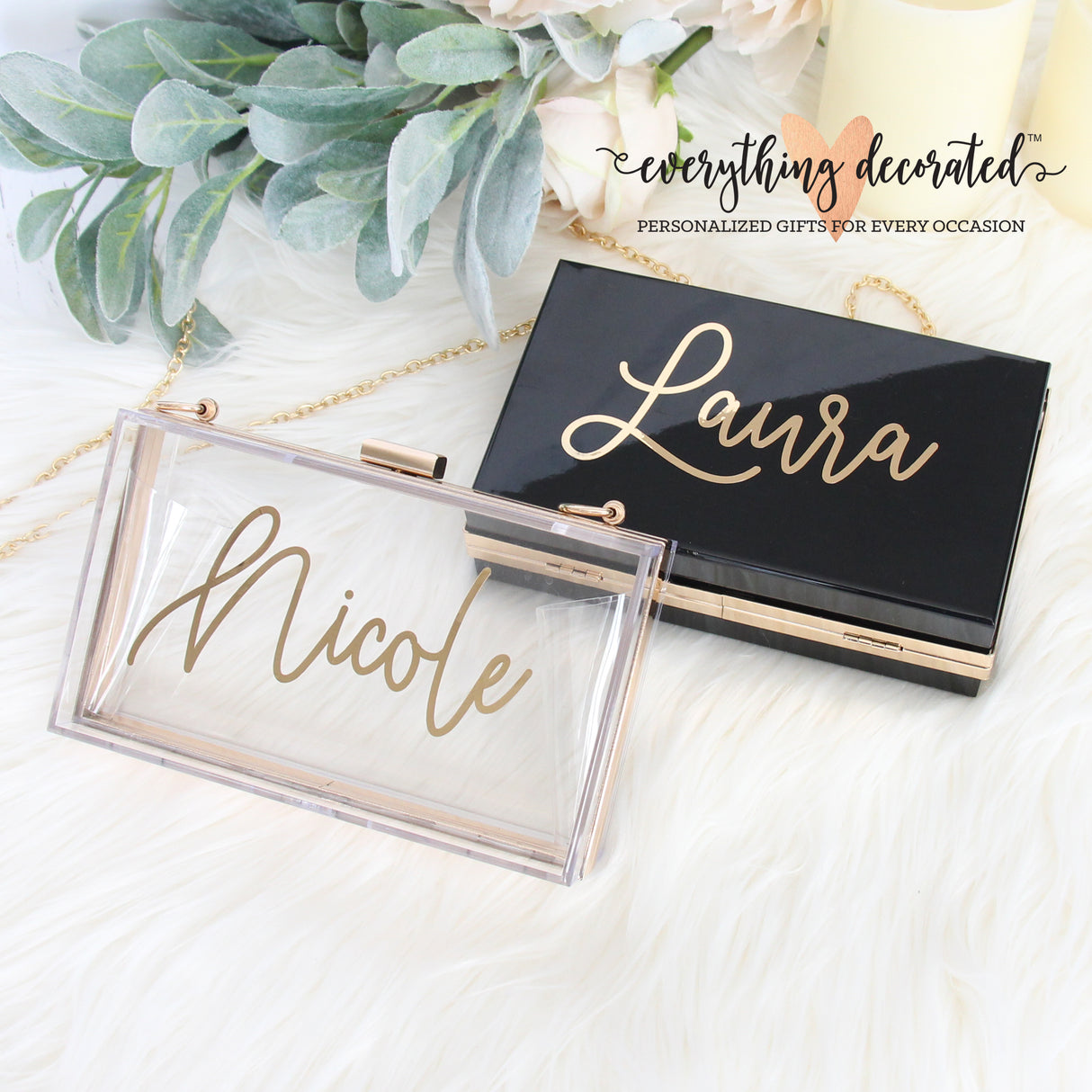 Personalized Acrylic Purse