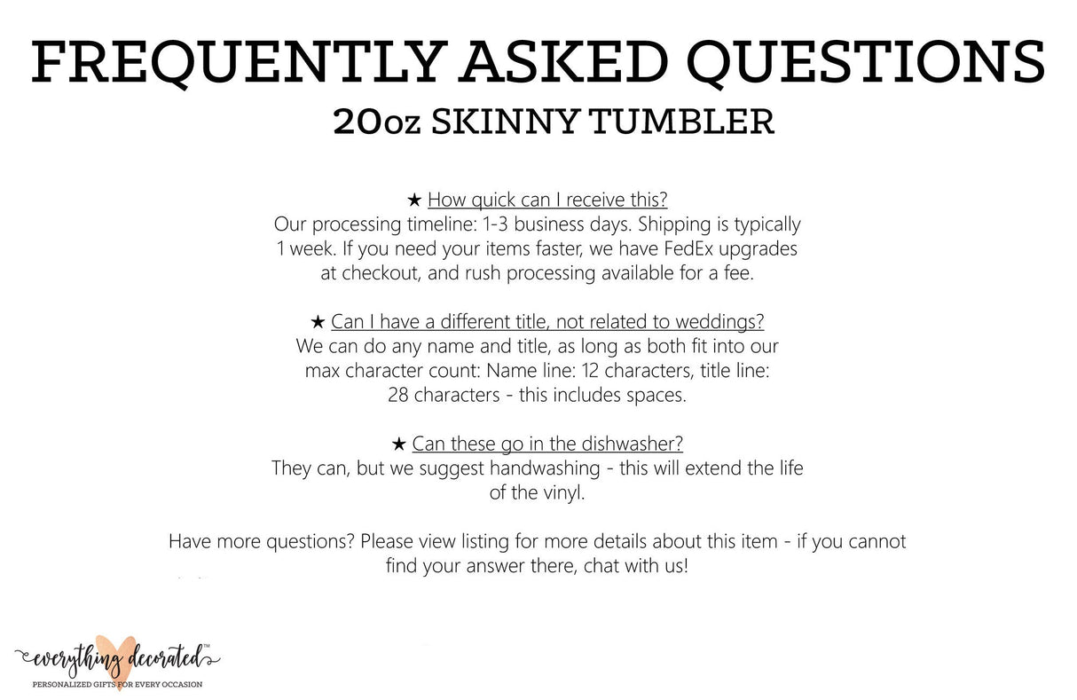 Personalized Tumbler