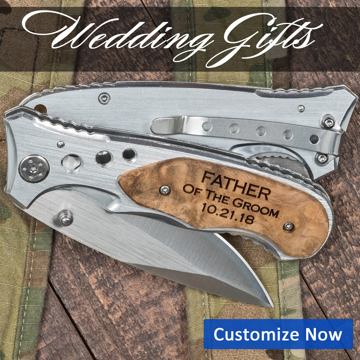 Father of the Bride & Groom Pocket knife