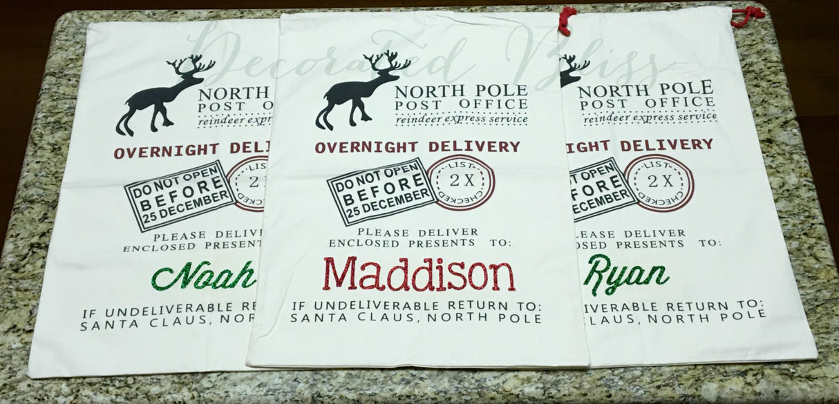 Personalized Santa Sacks