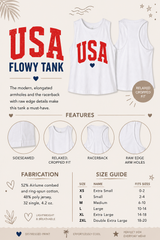 Distressed USA Tank Top