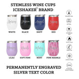 Custom Engraved Stemless Wine Cup