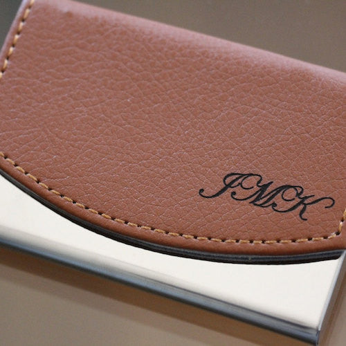 personalized business card holder